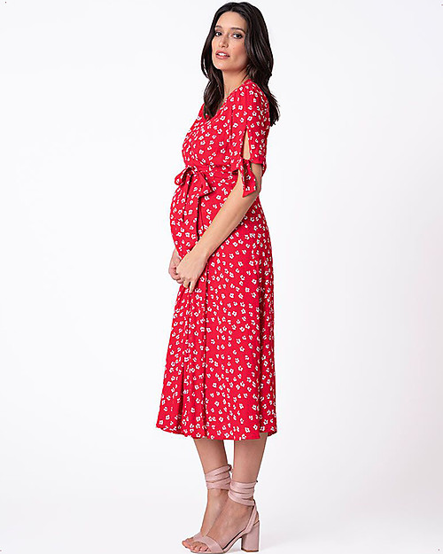 Seraphine Abito Premaman Bessie - Rosso Floreale Vestiti_