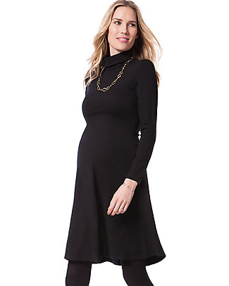 Seraphine Abito Premaman con Collo Alto Vanessa - Nero Vestiti_