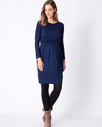 Seraphine Abito Premaman e Allattamento con Maniche Lunghe Peachey - Cobalto Vestiti