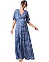 Seraphine Abito Premaman e Allattamento - Lulah - Blu Fantasia - Viscosa Vestiti_