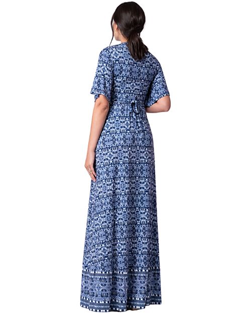 Seraphine Abito Premaman e Allattamento - Lulah - Blu Fantasia - Viscosa Vestiti_