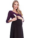 Seraphine Adelaide - Abito Elegante Premaman e Allttamento - Prugna e Nero Vestiti_
