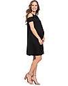 Seraphine Bluebell, Abito Elegante Premaman e Allattamento con Spalle Scoperte - Nero Vestiti_