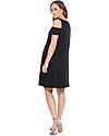 Seraphine Bluebell, Abito Elegante Premaman e Allattamento con Spalle Scoperte - Nero Vestiti_