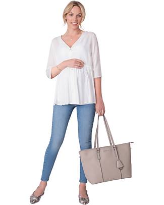 Seraphine Blusa Premaman e Allattamento Magnolia - Ecrù - Bottoni Madreperla Bluse