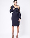Seraphine Brielle, Abito Elegante Premaman e Allattamento con Spalle Scoperte - Blu Navy Vestiti_
