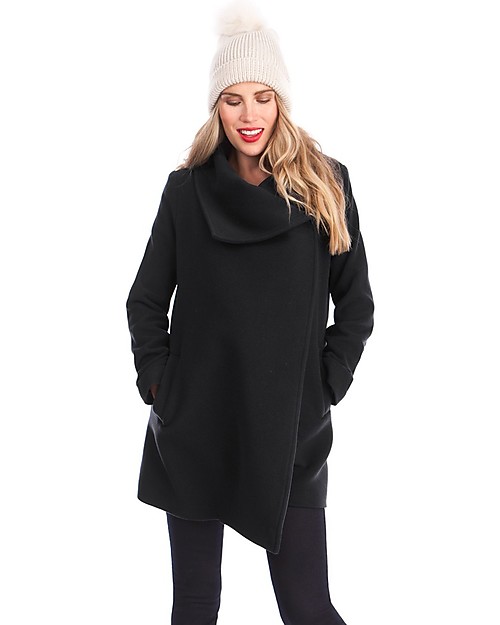 Seraphine Clarence, Cappotto Premaman (e dopo) in Lana e Cashmere, Nero Cappotti