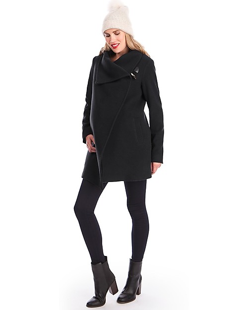 Seraphine Clarence, Cappotto Premaman (e dopo) in Lana e Cashmere, Nero Cappotti