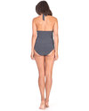 Seraphine Costume da Bagno Premaman Tankini - Blu Navy a Pois Costumi Due Pezzi