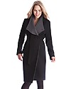 Seraphine Donatella, Cappotto Elegante Premaman (e dopo) in Lana e Cashmere, Nero Antracite Cappotti