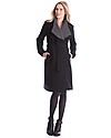 Seraphine Donatella, Cappotto Elegante Premaman (e dopo) in Lana e Cashmere, Nero Antracite Cappotti