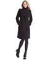 Seraphine Donatella, Cappotto Elegante Premaman (e dopo) in Lana e Cashmere, Nero Antracite Cappotti