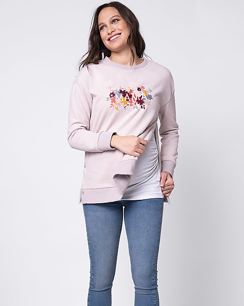 Seraphine Felpa Allattamento Mama Mini per la Mamma e per il Bèbè - Rebecca - Decoro Floreale Felpe