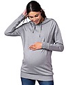 Seraphine Felpa Premaman e Allattamento Pernella con Cappuccio - Grigio Felpe