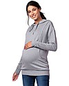 Seraphine Felpa Premaman e Allattamento Pernella con Cappuccio - Grigio Felpe