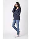 Seraphine Felpa Premaman e Copri Porta bèbè 3-In-1 Connor con Cappuccio Amovibile - Blu Navy Felpe
