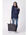 Seraphine Felpa Premaman e Copri Porta bèbè 3-In-1 Connor con Cappuccio Amovibile - Blu Navy Felpe