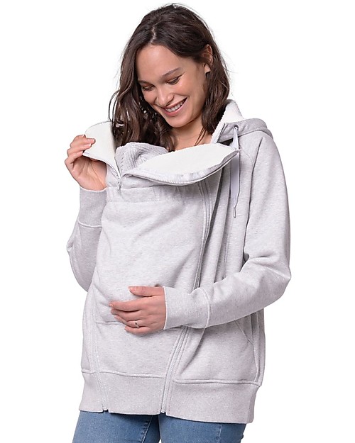 Seraphine Felpa Premaman e Copri Portabèbè 3-in-1 Sutton con Cappuccio - Interno in Pile Felpe