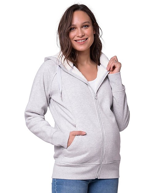 Seraphine Felpa Premaman e Copri Portabèbè 3-in-1 Sutton con Cappuccio - Interno in Pile Felpe