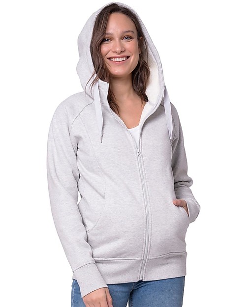Seraphine Felpa Premaman e Copri Portabèbè 3-in-1 Sutton con Cappuccio - Interno in Pile Felpe