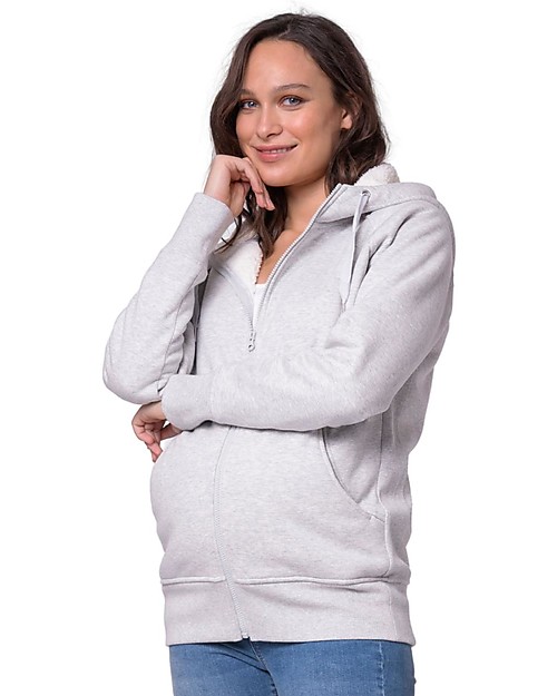 Seraphine Felpa Premaman e Copri Portabèbè 3-in-1 Sutton con Cappuccio - Interno in Pile Felpe