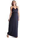 Seraphine Jemima, Abito Lungo Premaman con Dettagli Intrecciati - Blu Navy Vestiti_