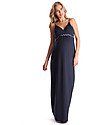 Seraphine Jemima, Abito Lungo Premaman con Dettagli Intrecciati - Blu Navy Vestiti_