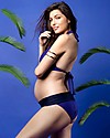 Seraphine Jessica, Bikini Premaman Blu - Slip per Sopra o Sotto il Pancione! Costumi Due Pezzi