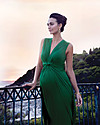 Seraphine Jo - Abito Elegante Premaman - Verde Smeraldo - (perfetto anche da cerimonia) Vestiti_