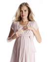 Seraphine Jodie Abito Premaman e Allattamento Elegante Chiffon - Rosa Malva Vestiti_