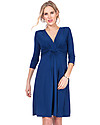 Seraphine Jolene - Abito elegante premaman con nodo maniche a ¾ - Blu Scuro Vestiti_
