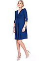 Seraphine Jolene - Abito elegante premaman con nodo maniche a ¾ - Blu Scuro Vestiti_