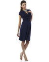 Seraphine Jolene - Abito Elegante Premaman Nodo - Blu Navy Vestiti_
