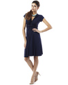 Seraphine Jolene - Abito Elegante Premaman Nodo - Blu Navy Vestiti_