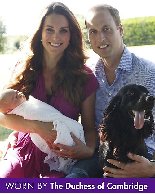 Seraphine Jolene - Abito Elegante Premaman Nodo - Rosa Fucsia (scelto da Kate Middleton!) Vestiti_