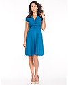 Seraphine Jolene - Abito Elegante Premaman Nodo - Turchese Vestiti_