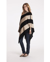 Seraphine Madison - Mantella da Allattamento A Righe -  Beige e Nero - Bambù + Lana (morbida e calda e dai mille usi!) Sciarpe