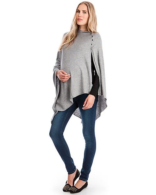 Seraphine Madison Mantella da Allattamento Grigia Bambù Lana