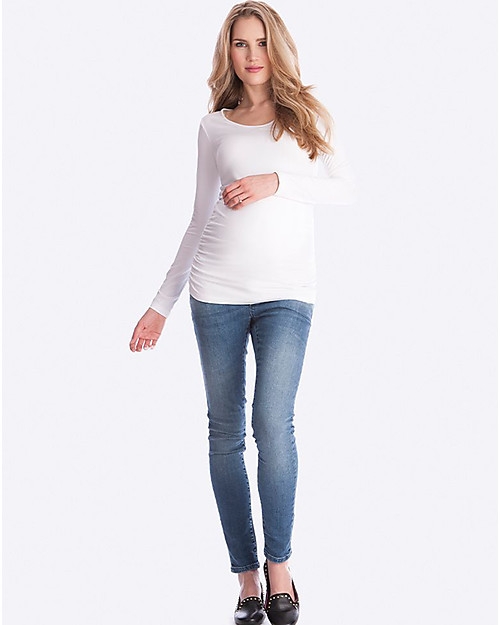 Seraphine Maglia Maniche Lunghe Premaman Julianne - Pacco da 2 - Bianco/nero Maglie Manica Lunga