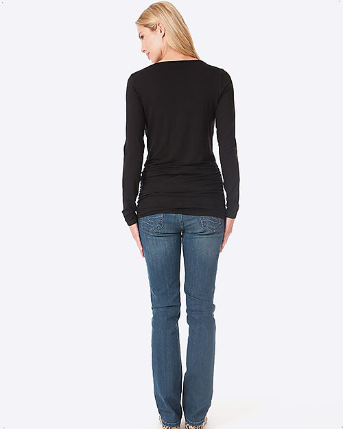 Seraphine Maglia Maniche Lunghe Premaman Julianne - Pacco da 2 - Bianco/nero Maglie Manica Lunga