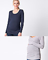 Seraphine Maglia Maniche Lunghe Premaman Julianne - Pacco da 2 - Navy/Grigio Maglie Manica Lunga