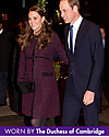 Seraphine Marina - Cappotto Premaman Elegante Bouclé - Bordeaux (Scelto da Kate Middleton) Cappotti