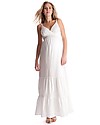 Seraphine Melody, Maxi Abito Premaman Boho, Bianco - 100% voile di cotone Vestiti_