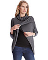 Seraphine Missy, Maglione Premaman e Allattamento Incrociato, Grigio - Fibra di bambù Cardigan