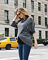 Seraphine Missy, Maglione Premaman e Allattamento Incrociato, Grigio - Fibra di bambù Cardigan