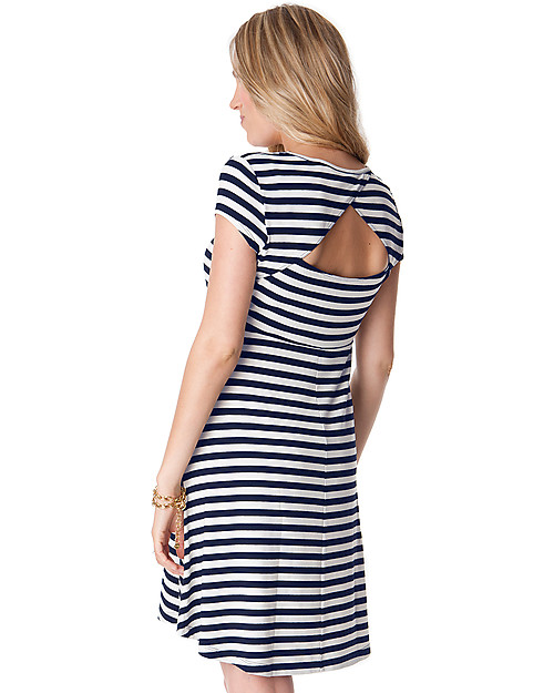 Seraphine Nicola, Abito Premaman Stile Navy - Bianco e Blu Vestiti_