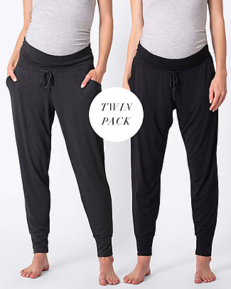 Seraphine Pantaloni Premaman Kieran Ultra-Comodi - pacco da 2 Pantaloni Lunghi