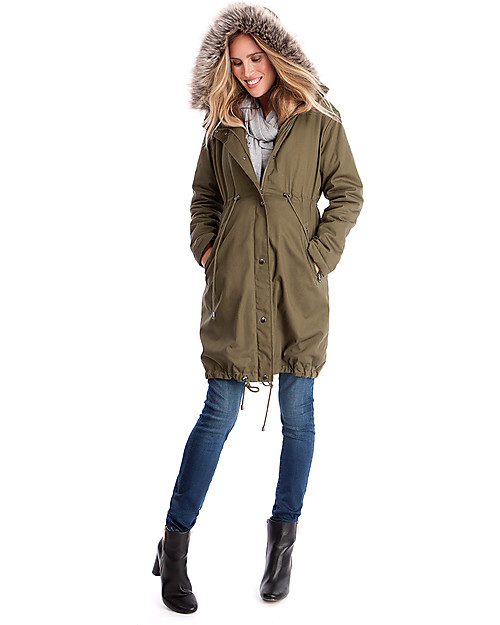 Seraphine Parka Penelope Premaman e Copri Porta Bebè 3 in 1- Perfetto prima e dopo la gravidanza! Giacche