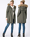 Seraphine Parka Premium Valetta Premaman e Copri Porta Bebè 3 in 1, Kaki - Prima e dopo la gravidanza! Piumini