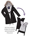 Seraphine Parka Premium Valetta Premaman e Copri Porta Bebè 3 in 1, Nero - Perfetto prima e dopo la gravidanza! Piumini